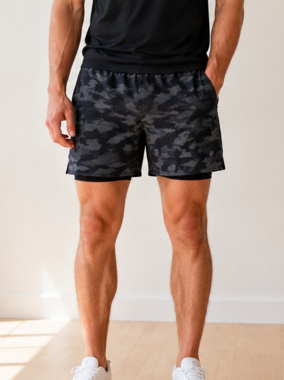Lululemon Pace Breaker Lined Camo Running Shorts Men’s M